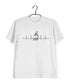 Science Nerd Biology Microscope ECG Custom Printed Graphic Design T-Shirt for Men